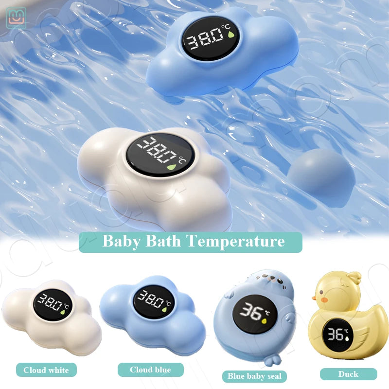 Baby Bath Temperature Meter Floating Digital Water Baby Bath Temperature Meter LED Display Temperature Tester Safety Cartoon