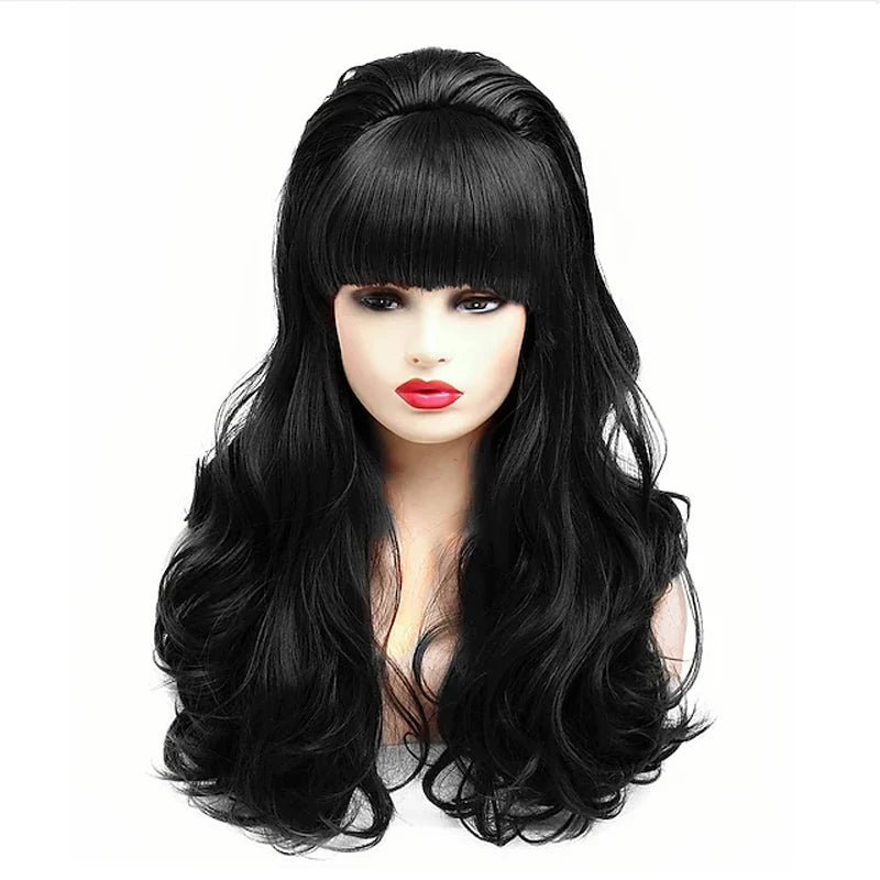 HAIRJOY Beehive  Wig Womens Curly  Long Heat Resistant Synthetic Hair Cosplay Wigs