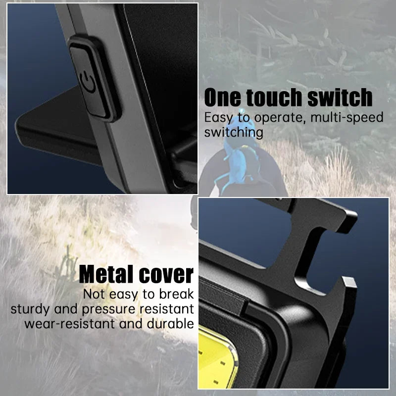 Flashlight Mini Keychain Light COB Work USB Rechargeable - View 4 | SAMAG