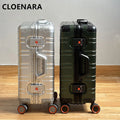 COLENARA All Aluminum Magnesium Alloy Luggage 20 Inch Cabin Rolling Metal Password Box 28 Inch Large Capacity Travel Suitcase