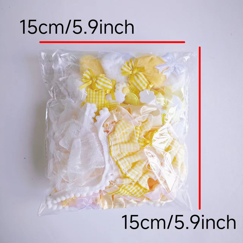 67 pieces of colorful accessory set, pink lace material set, fan manual DIY accessories, painful package, beautiful
