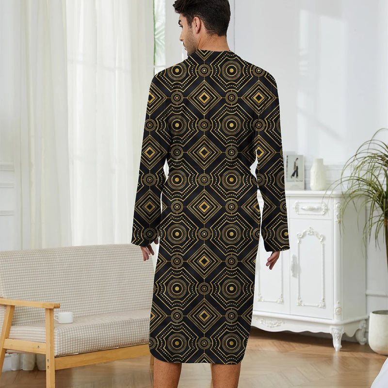 The trend of men's home robes is trendy, with digital printed casual and comfortable sleeping gowns that dry quickly.