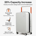 Mixi Expandable Carry On Luggage Lightweight Large Capacity Wide Handle PC Travel Suitcases Spinner Wheels TSA Lock 20 24 Inch