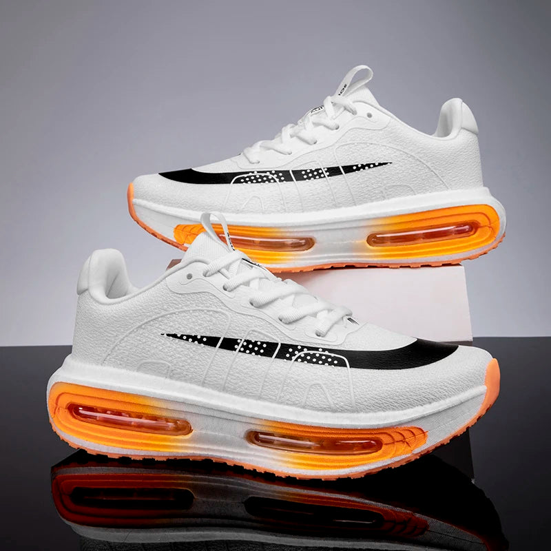 Men's Athletic Shoes, Comfortable Air-Cushioned Running Shoes, Non-Slip Walking Sneakers, Wide-Toe Training Shoes