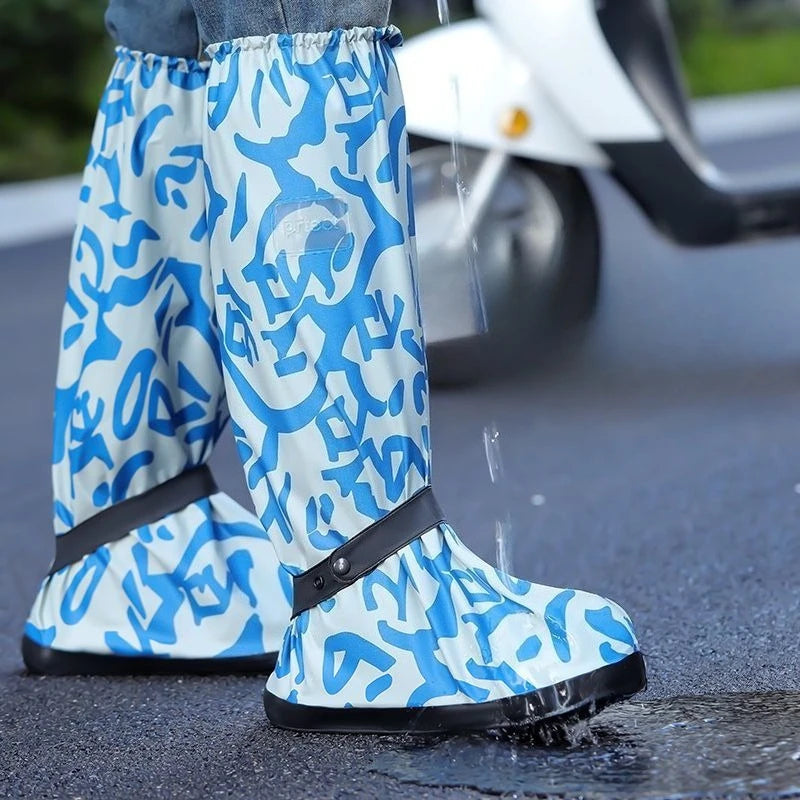 High Summer Work Male Shoes Print Mud Fashion On Offer Waterproof and Non-slip Wear-resistant Plastic Low-heel Men's Rain Boots