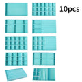 1 Set, (Including 8PCS) Flocking Jewelry Box Jewelry Tray