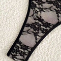 Sexy black lace print halter tie bikinis sets two pieces | SAMAG