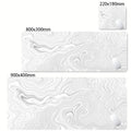 XXL Desk Mat Black And White Strata Liquid Mousepad Large Abstract Mouse Pad Gaming Deskmat With Lockedge Office Non-slip Carpet