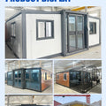 20FT/40 Portable Folding Steel Container House Prefabricated Tiny Home with 2/3 Bedroom Modular Expandable Housing customizable