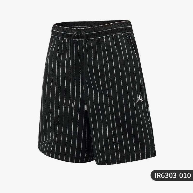 Nike genuine JORDAN new men's black and white striped fashionable shorts IR6303-010