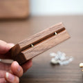 Ring Box Jewelry Storage Engagement Wedding Ceremony Ring Customize Proposal Ring Rustic Wedding Gift for Girl Walnut Wood