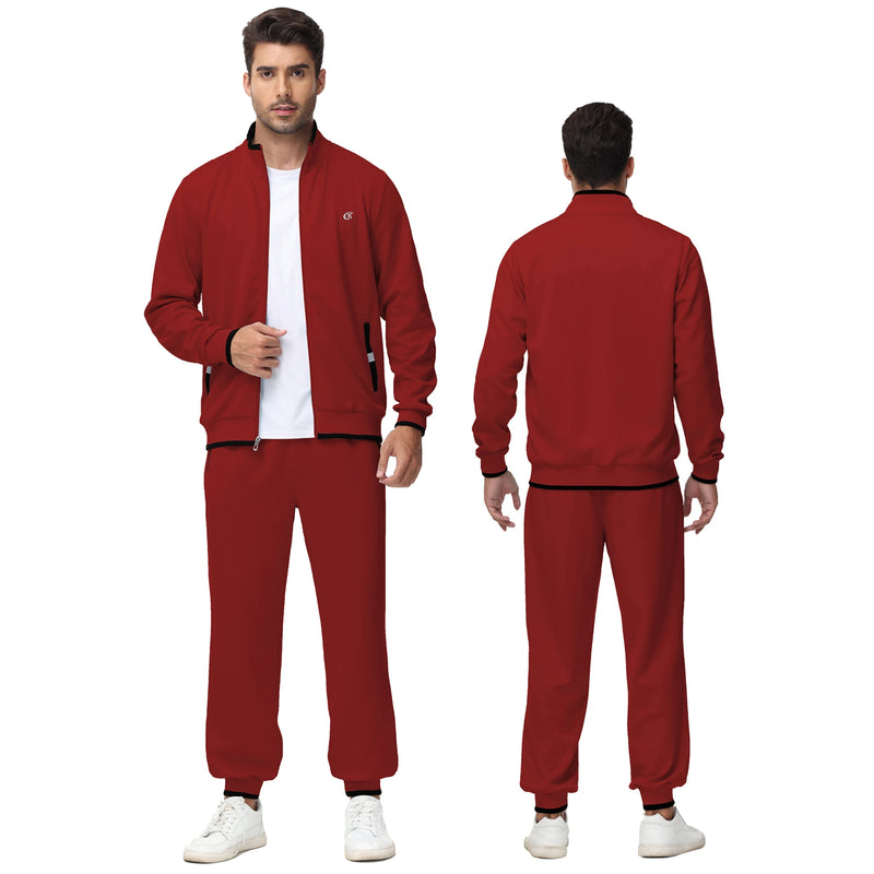 Men's Tracksuits Sweatsuits for Sweat Track Suits 2 Piece Casual Athletic Jogging Warm Up Full Zip Sets - View 7 | SAMAG