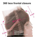 Straight 13x6 Lace Frontal Only 360 Lace Brazilian Virgin Human Hair 2x6 Lace Closure 4x4 5x5 Transparent Swiss Lace Closure