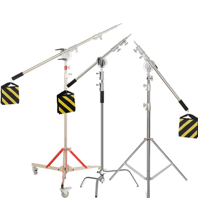 C Stand Stainless Steel Kit Light With Weight Bag Photo | SAMAG