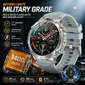 New 1400mAh Big Battery Smart Watch Men Outdoor GPS Flashlight IP68 Waterproof Bluetooth Call AMOLED Military Sports Smartwatch
