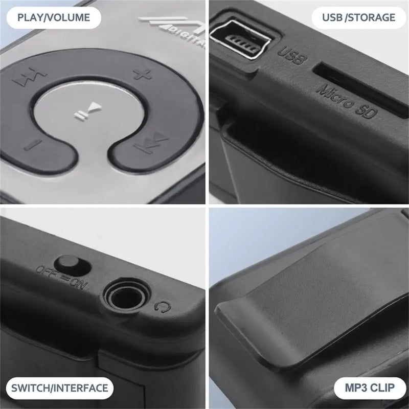 MP3 Player Mini USB Portable Walkmen Bluetooth Music Player Support Micro SD TF E-Books Recording Sports FM Radio Sport Walkmen