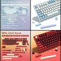 KBDiy GMK Blue Samurai Keycap Cherry Profile Double Shot PBT ISO Keycaps For Gamer Mechanical Keyboard Kit Gaming Point Key Cap