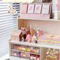 INS Desktop Storage Box 2 Layers Home Bedroom Dresser Skin Care Products Lipstick Shelf Study Stationery Books Sundry Organizer