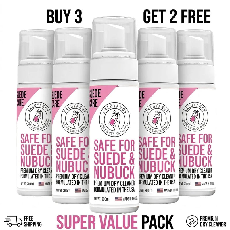 Waterless Foam Shoe Cleaner Kit with Brush Cloth Multi Material Stain Remover for Suede Nubuck Leather White Sneakers Trainers