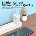 18W USB Charger Real Fast Charging High Speed Quick Charge Cell Mobile Phone Wall Adapter Cell Phone for Huawei S24 Xiaomi 14 15