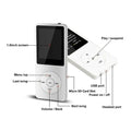 New MP3 Player Outdoor Sports Fitness Mini Walkman mp3 Support Bluetooth Lossless Music Player FM Radio Recorder Sport 128GB Hf