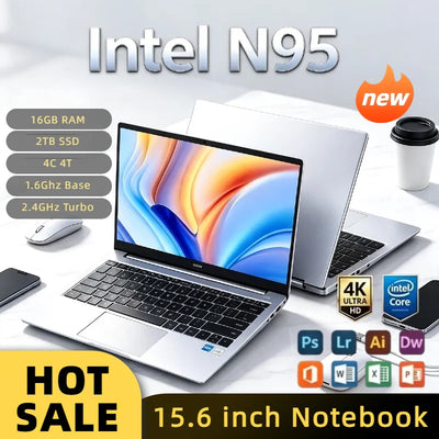 New 15.6 Inch N95 Intel Laptop 32GB DDR4 2TB NVMe SSD | SAMAG