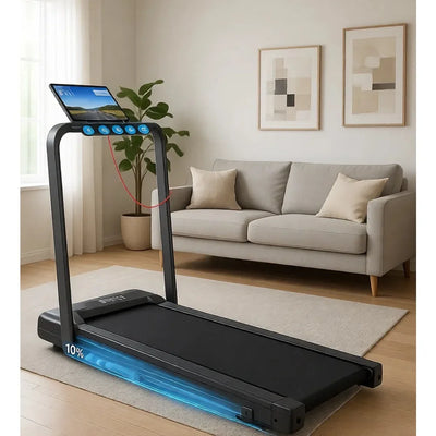 Folding Home Treadmill with Incline and Handle Bar | SAMAG