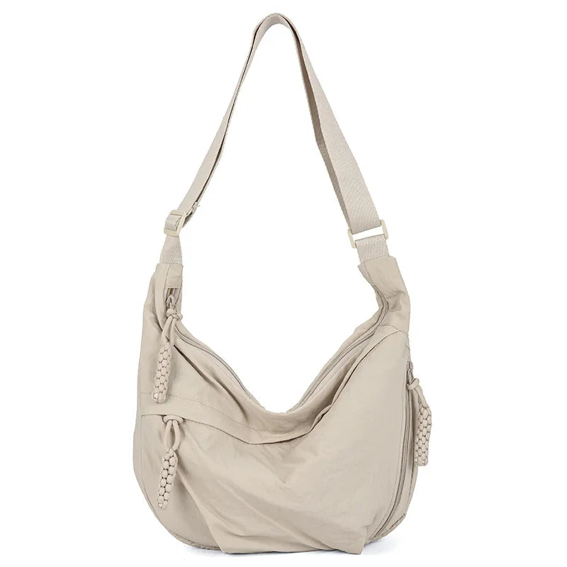 Casual Nylon Hobos Crossbody Bag for Women Handbag Purse Shoulder Underarm Bag Large Capacity Tote Bag Ladies Travel Shopper Bag