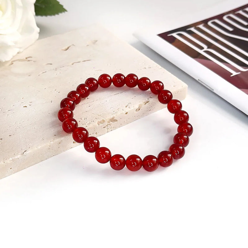 Natural Stone Beads Bracelet For Women Men Agate Crystal Quartzs Aquamarines Jades Jewelry Agates Elastic Bangle Bracelets 6 8mm