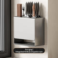 Countertop & Wall Mount Gray Kitchen Rack Integrated Knife Chopstick Dual Purpose Storage Holder - View 7 | SAMAG
