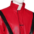 Jacket for Men's Cosplay Michael Jackson Thriller Halloween Party Male Red Top Coat Costumes New Stage Show Wear Singer Costume