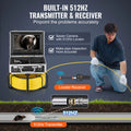 SucceBuy Sewer Camera 165 ft/50 m Self-Leveling Drain Inspection Camera with 9" 1080P HD Screen and 512Hz Locator for Duct Pipe