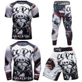 Cody Lundin Durability MMA BJJ Rash Guard Tight Exercise Jogging T - Shirts+Pants 3D Print Compression - View 26 | SAMAG