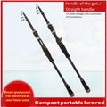 1.8m-3.0m Ultra Light Carbon Fiber Retractable Fishing Rod Portable Spinning Casting Rod Outdoor Trout Fishing Pole