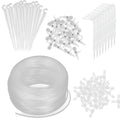 Automatic Watering Device, Transparent Capillary Tube, Drip Irrigation Arrow & Micro Spray Kit for Garden Potted Plants