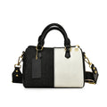 Patchwork Colorblock Mini Handbags For Women Denim Shoulder Cross Body Bags Casual Street Small Boston Bag 2024 Designer Purses