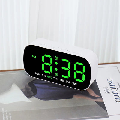 Digital Alarm Clock USB Powered Temperature Date Week | SAMAG