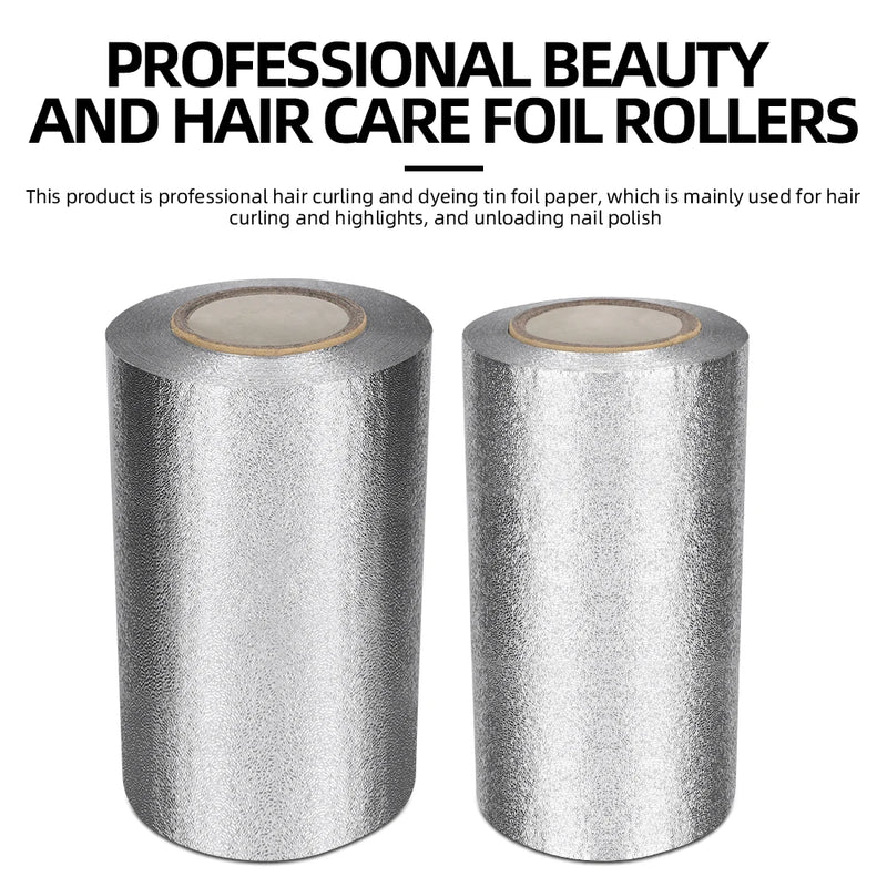 Premium Salon Hair Color Foil Non-Stick Aluminum Foil Sheets for Hair Highlights Perm Styling Tools