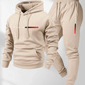 PARIS Letter Print Sweatshirt Suit Men's Fleece Hoodie | SAMAG