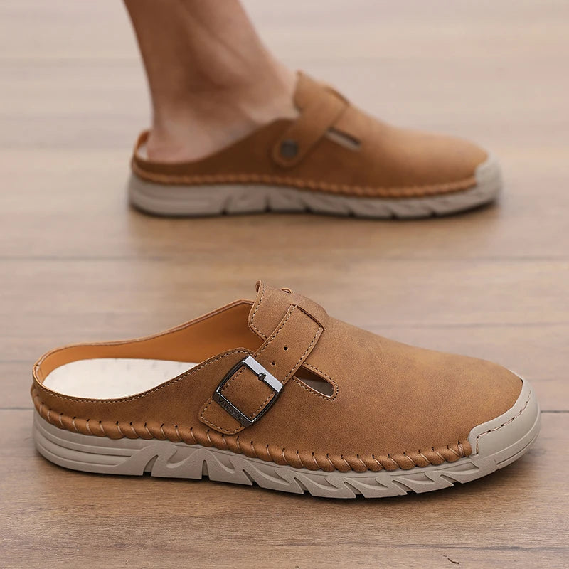 High Quality Semi Slip Shoes 2026 Arrival Men's Leather Shoes Comfortable and Casual Loafers Breathable Outdoor Walking Shoes