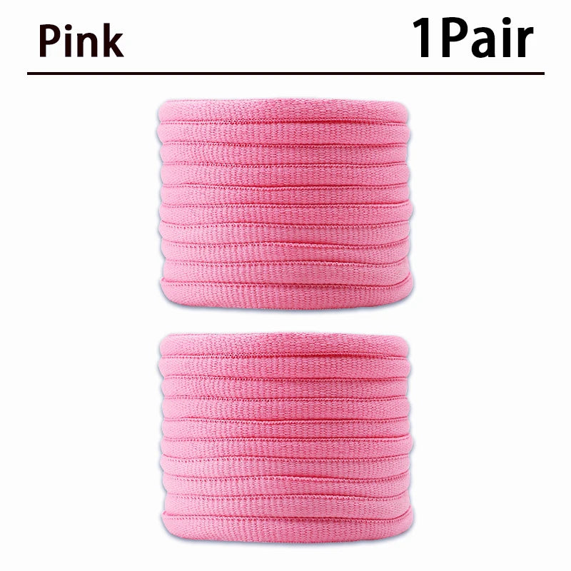 New Half Round High Quality Shoelaces 5mm Width Solid Color Shoelace Sneaker Classic Shoe Laces 1 Pair/3 Pair/5 Pair