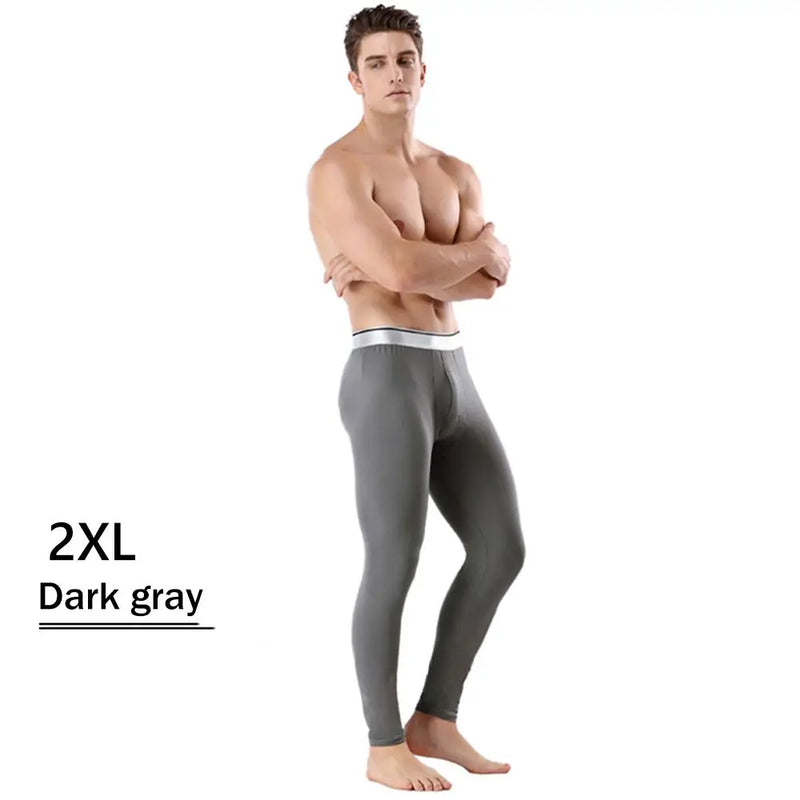 Men's Thermal Underwear Pants Winter Thick Fleece Lined Long Johns Warm Leggings Base Layer Bottoms