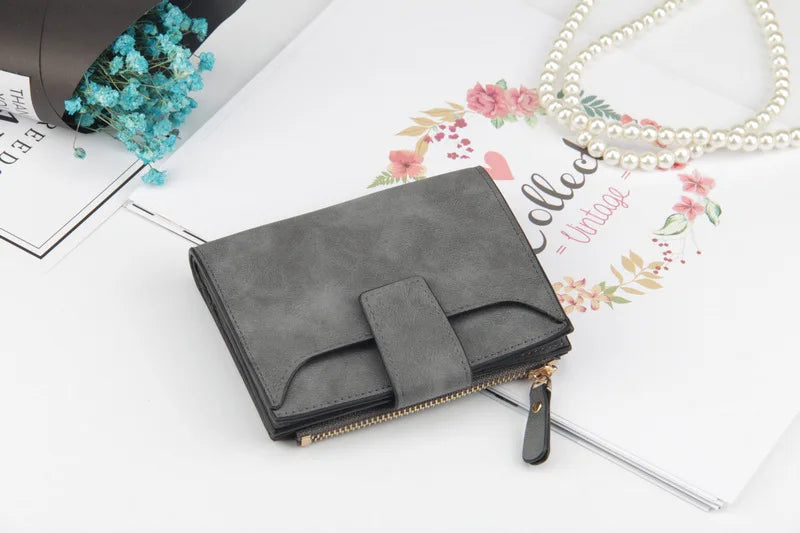 Luxur Leather Women's Wallet Large-capacity Multi-card Slots Slim Coin Pocket Purse Cards Holders Wallet for Woman