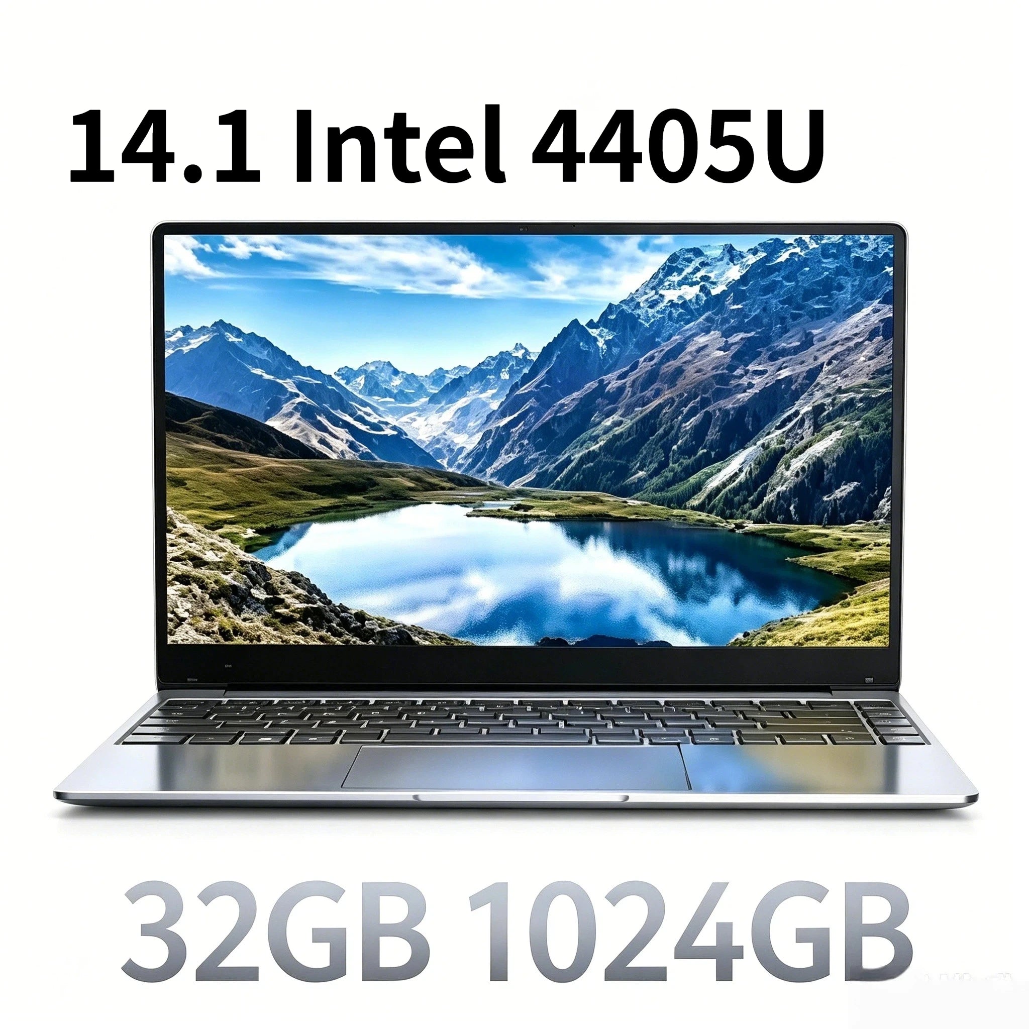Intel Pentium 4405U 14.1 Inch Laptop 2C4T 2.1GHz 16GB DDR4 2TB SSD 1920x1080 Gaming Office Study Pro Unit