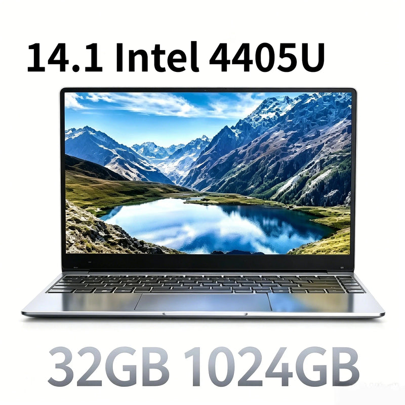 Intel Pentium 4405U 14.1 Inch Laptop 2C4T 2.1GHz 16GB DDR4 2TB SSD 1920x1080 Gaming Office Study Pro Unit