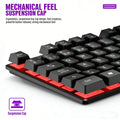 Mechanical Feel Gaming Keyboard Light Backlit RGB Wired Keyboard USB Office Home Media Keys Russian Spanish Arabic English