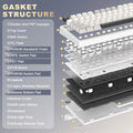 YUNZII YZ98 White Full Size Mechanical Gaming Keyboard - Visuel 6 | SAMAG