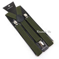 Fashion Men Kids Turquoise Green Suspender Bowtie Sets Elastic Solid Color Y - back Straps Butterfly - Visuel 28 | SAMAG