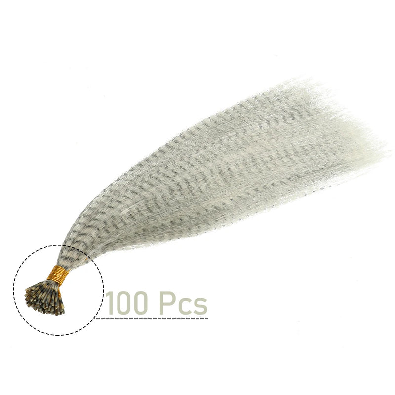 48Pcs Women's Colorful Synthetic Hair Extensions Set 38 Colors Tinsel Wig 26 Colors Feather Extensions Tool Kit for Hairdressing