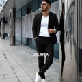 Gray Men's Suit 2 Piece Suit Summer Casual Jacket Pants Formal Wedding Tuxedo Groom Clothes Custom Color Blazer XS-5XL